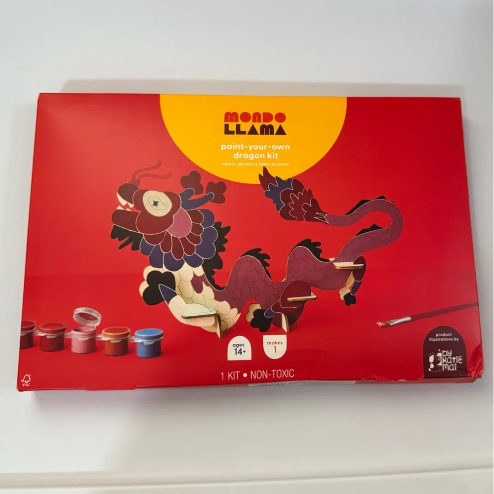 Mondo Llama Paint Your Own Dragon Kit